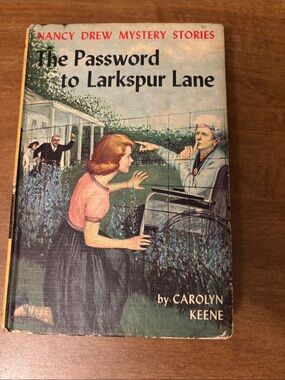 Nancy Drew: The Password to Larkspur Lane - Pink/Blue Hardcover Book